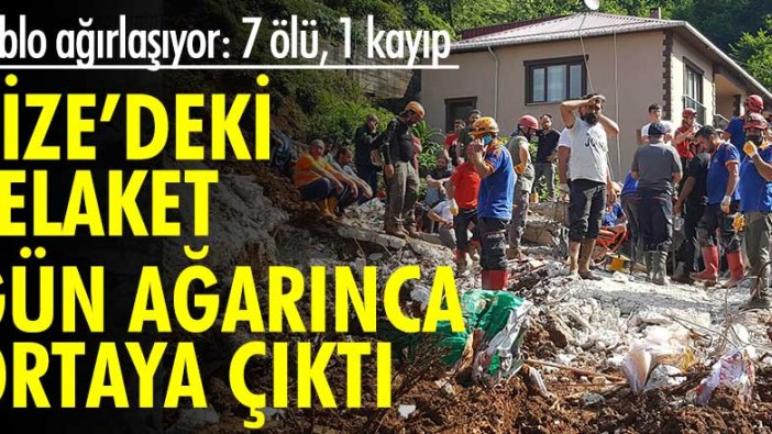 Rize'de felaket gün ağarınca ortaya çıktı! Tablo ağırlaşıyor: 7 ölü, 1 kayıp