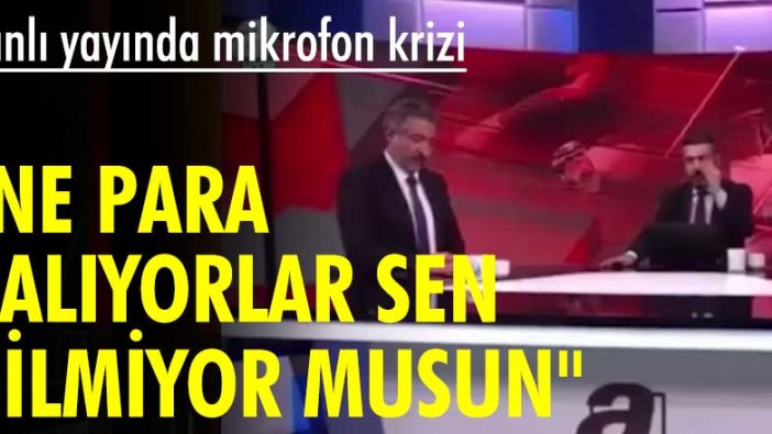 Canlı yayında mikrofon krizi: Ne para çalıyorlar sen bilmiyor musun?