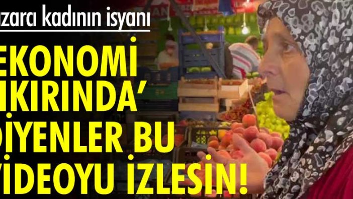 Kocaeli'de pazarcı kadın isyan etti! Ekonomi tıkırında diyenler bu videoyu izlesin