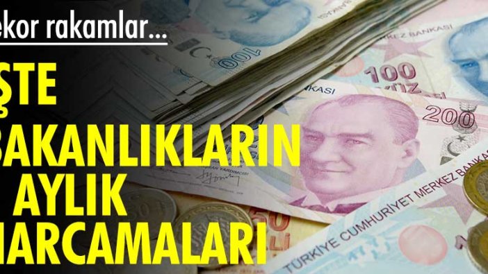 Bakanlıkların 6 aylık harcamaları! Rekor rakamlar...