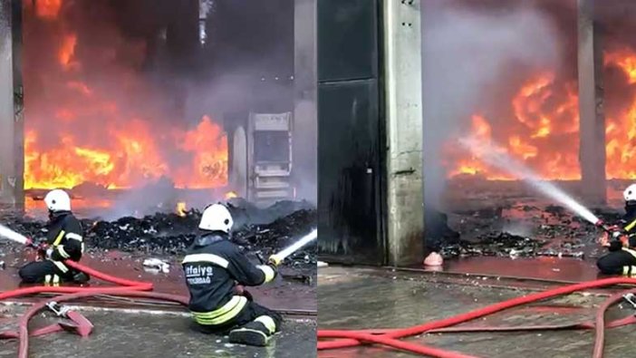 Tekirdağ’da geri dönüşüm fabrikasında yangın