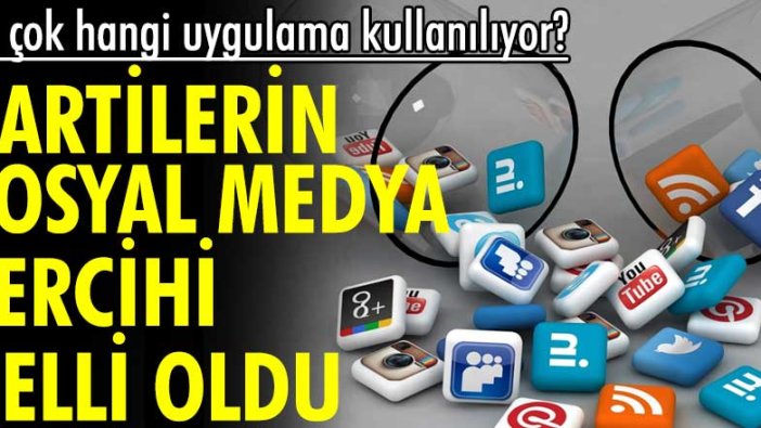 En çok hangi uygulama kullanılıyor? Partilerin sosyal medya tercihi belli oldu