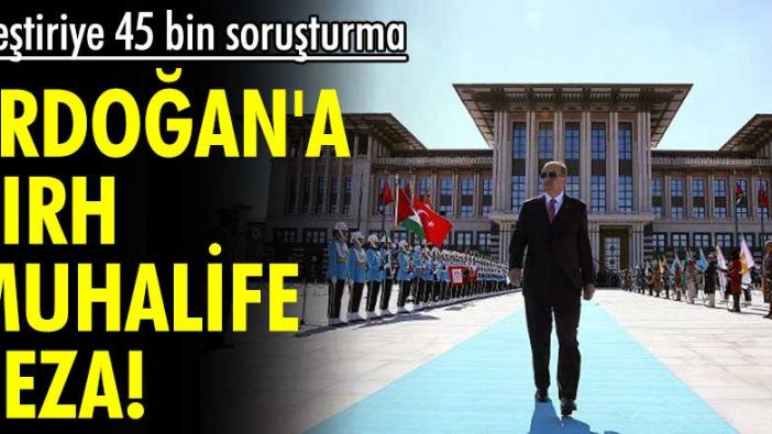Eleştiriye 45 bin soruşturma! Erdoğan'a zırh muhalife ceza