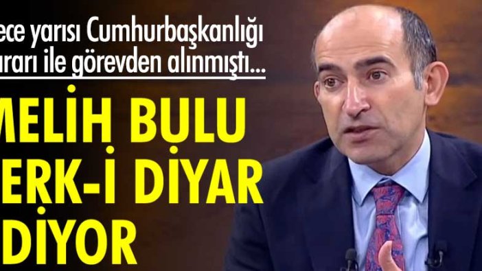 Gece yarısı Cumhurbaşkanlığı kararı ile görevden alındı... Melih Bulu terk-i diyar ediyor.