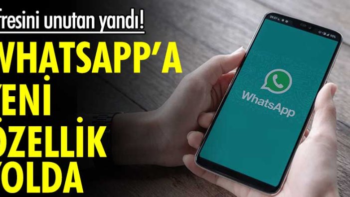 WhatsApp'a yeni özellik yolda! Şifresini unutan yandı