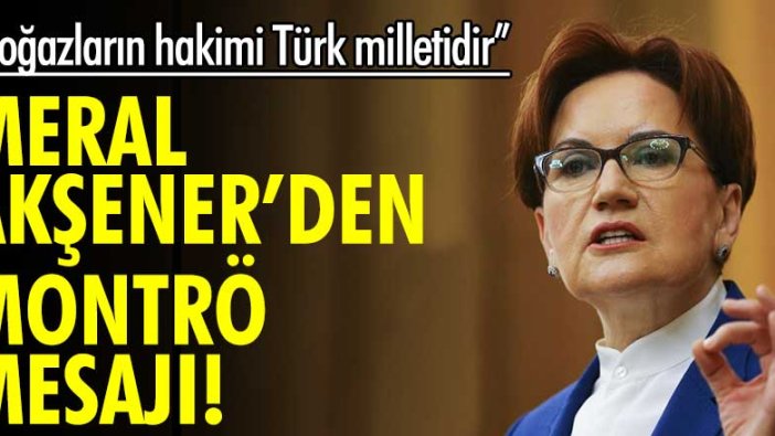 Meral Akşener'den Montrö mesajı! "Boğazların hakimi Türk milletidir"