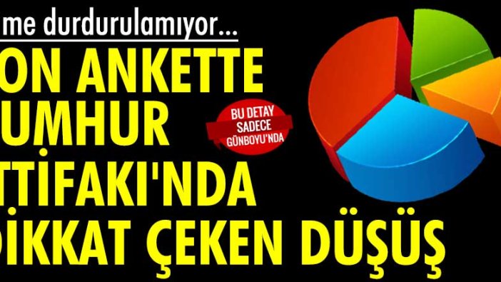 Uluslararası anket şirketi paylaştı! Cumhur İttifakı'nda dikkat çeken düşüş