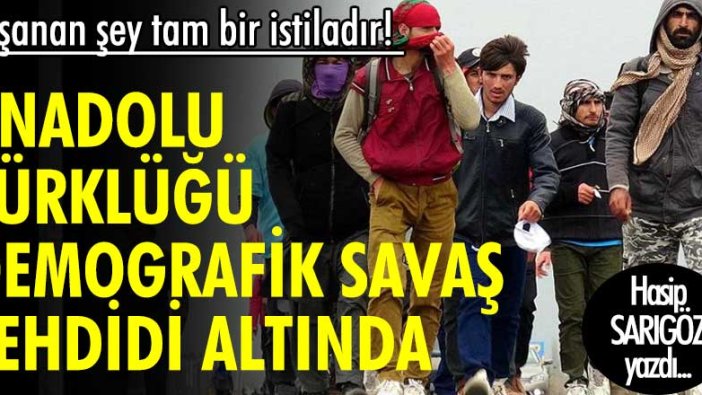 Yaşanan şey tam bir istiladır! Anadolu Türklüğü demografik savaş tehdidi altında