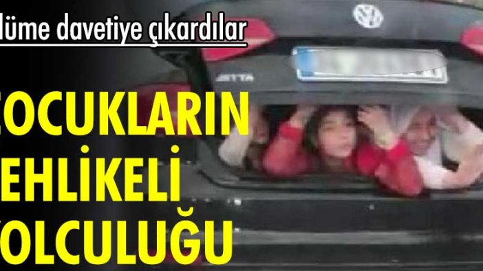 Ölüme davetiye çıkardılar! Çocukların tehlikeli yolculuğu