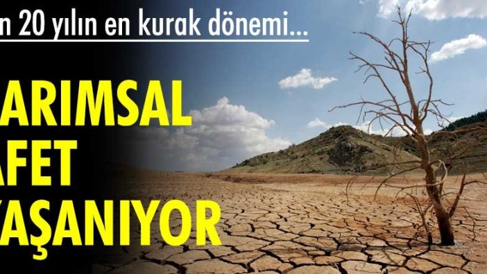 Son 20 yılın en kurak dönemi... Tarımsal afet yaşanıyor