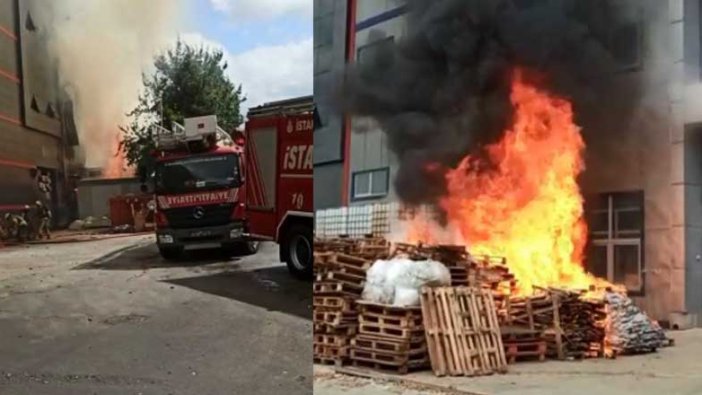 Tuzla'da makyaj malzemesi fabrikasında yangın!