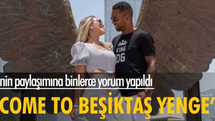 Eşinin paylaşımına binlerce yorum yapıldı! "Come to Beşiktaş yenge"