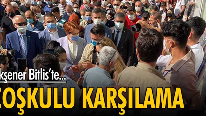 Meral Akşener Bitlis'te! Memleket gezilerine devam ediyor