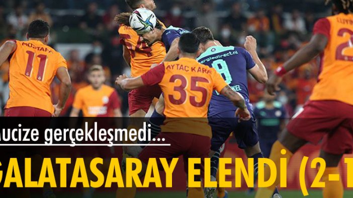 Galatasaray evinde konuk ettiği PSV'ye 2-1 yenildi