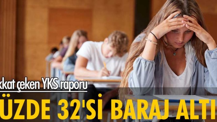 Dikkat çeken YKS raporu: Adayların yüzde 32'si baraj altı kaldı