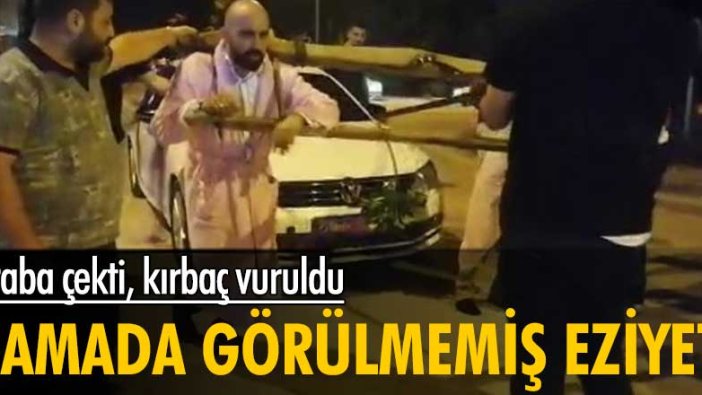 Araba çekti, kırbaç vuruldu! Damada görülmemiş eziyet