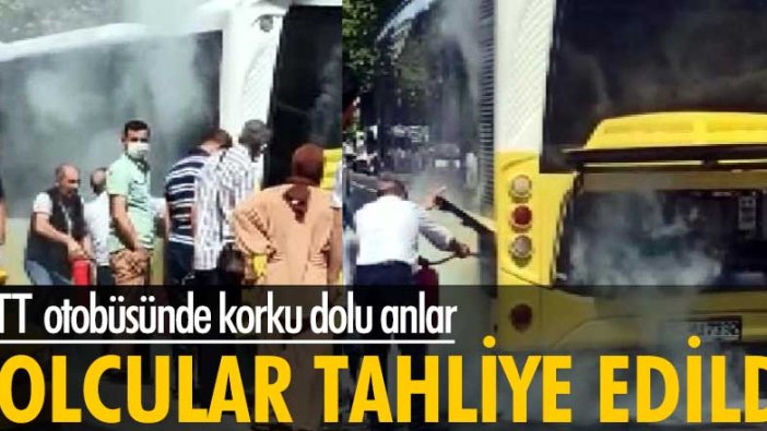 Avcılar'da İETT otobüsünde korku dolu anlar! Yolcular tahliye edildi