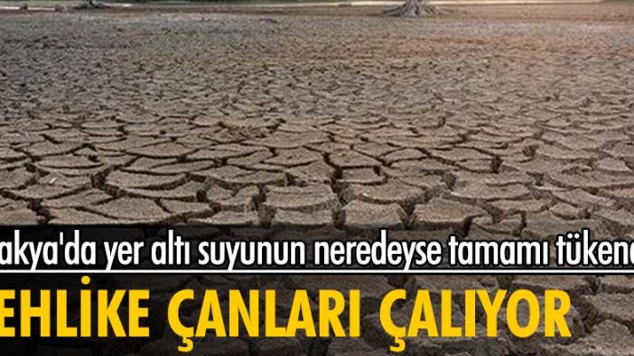 Tehlike çanları çalıyor! Trakya'da yer altı suyunun neredeyse tamamı tükendi