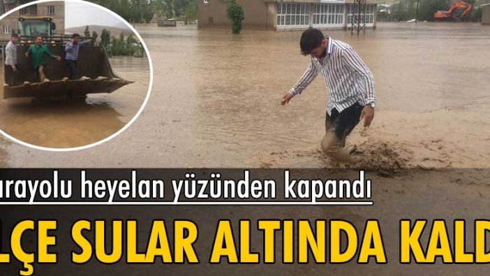 Karayolu heyelan yüzünden kapandı! Yüksekova sular altında