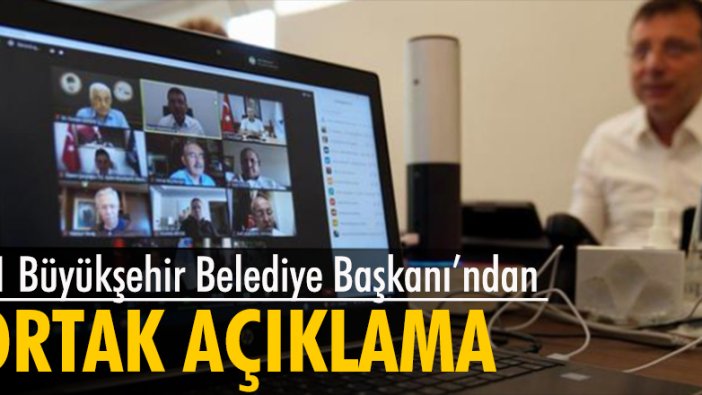 11 büyükşehir belediye başkanından ortak açıklama: Uçakları aktif hale getirmeye hazırız