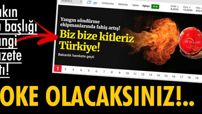 Milli Görüş'e yakınlığıyla bilinen Milli Gazete'den şoke eden başlık