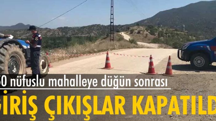 Eskişehir'de 350 nüfuslu mahallede 16 kişinin koronavirüs giriş ve çıkışlar kapatıldı