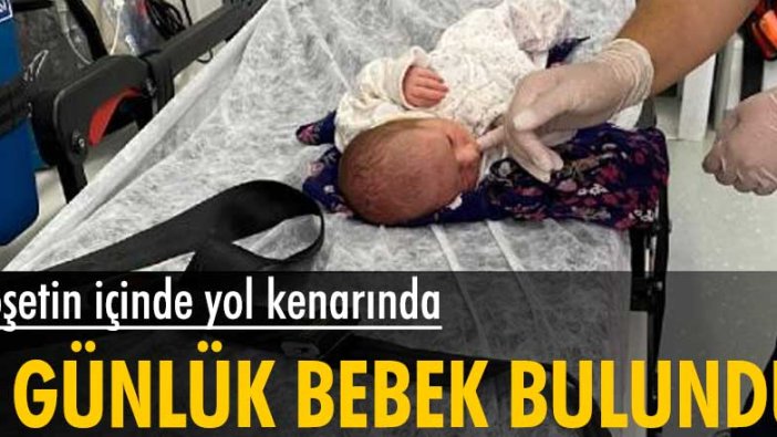 Bursa'da poşetin içinde yol kenarında 3 günlük bebek bulundu!