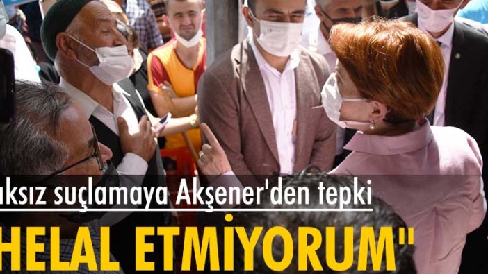 Haksız suçlamaya Meral Akşener'den tepki: Hakkımı helal etmiyorum