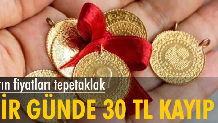 Altın fiyatları tepetaklak... Bir günde 30 TL kayıp