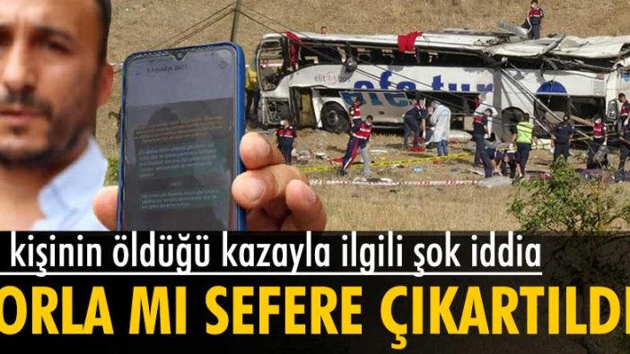 Balıkesir'de 15 kişinin öldüğü kazayla ilgili şok iddia!