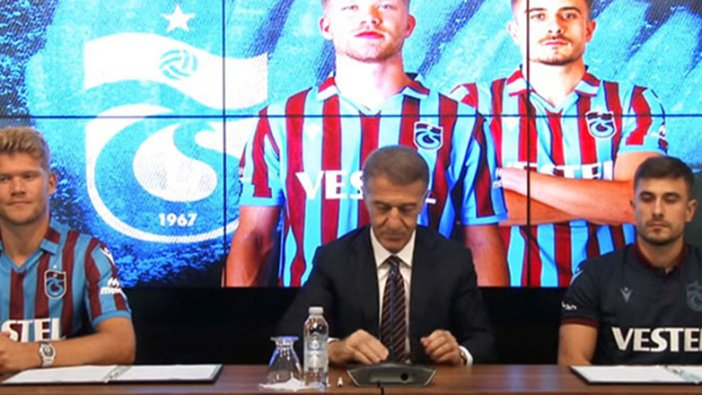 Trabzonspor'da Andreas Cornelius ve Dorukhan Toköz için imza töreni düzenlendi