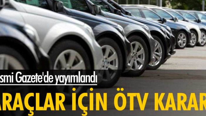 ÖTV'ye esas olan matrah sınırları artırıldı