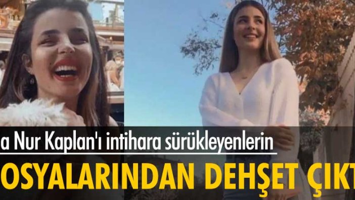 Eda Nur Kaplan'ın intiharına sebep olanlar sıç makinesi çıktı!