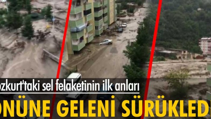 Kastamonu Bozkurt'taki sel felaketinin ilk anları!