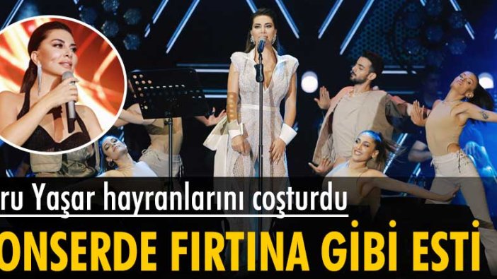 Ebru Yaşar hayranlarını coşturdu, konserde fırtına gibi esti