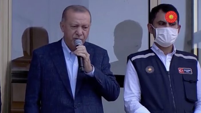 Erdoğan sel bölgesinde!