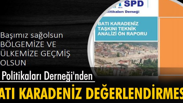 Su Politikaları Derneği'nden 'Batı Karadeniz' değerlendirmesi