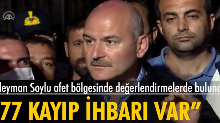 Süleyman Soylu afet bölgesinde değerlendirmelerde bulundu