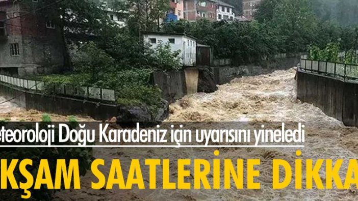 Meteoroloji Doğu Karadeniz Bölgesi için sağanak uyarısını yineledi