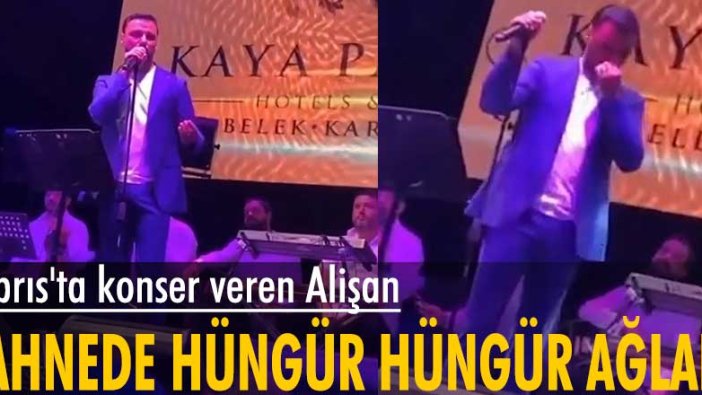 Aynı zamanda menajeri olan kardeşini 21 Temmuz'da kaybeden Alişan, ilk konserinde sahnede hüngür hüngür ağladı