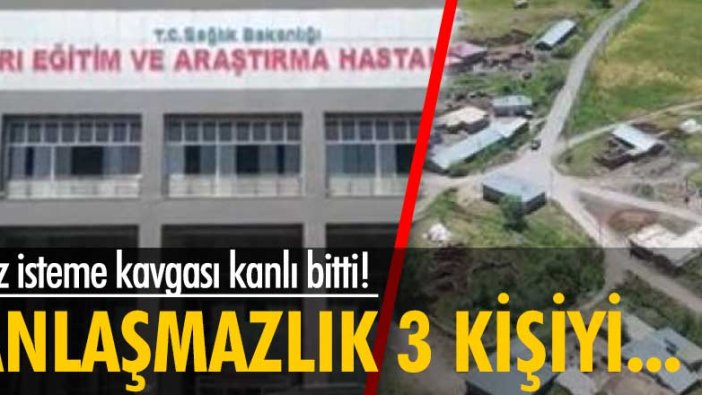 Ağrı'da kız isteme kavgası kanlı bitti!