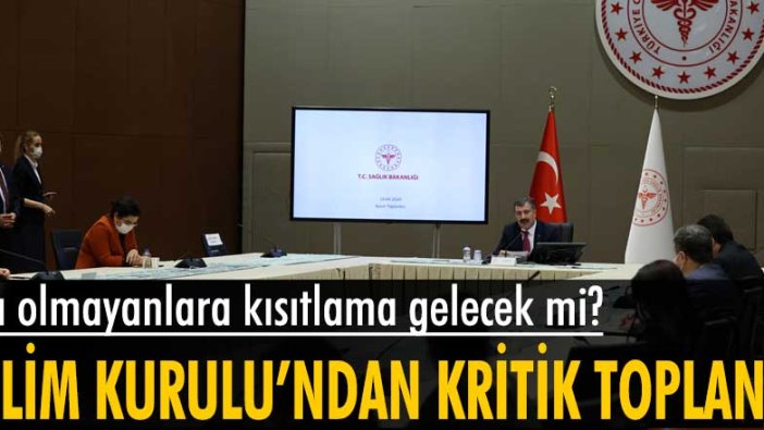 Bilim Kurulu, aşı olmayanlara getirilecek kısıtlamalar dahil yüz yüze eğitimi görüşmek üzere toplanıyor