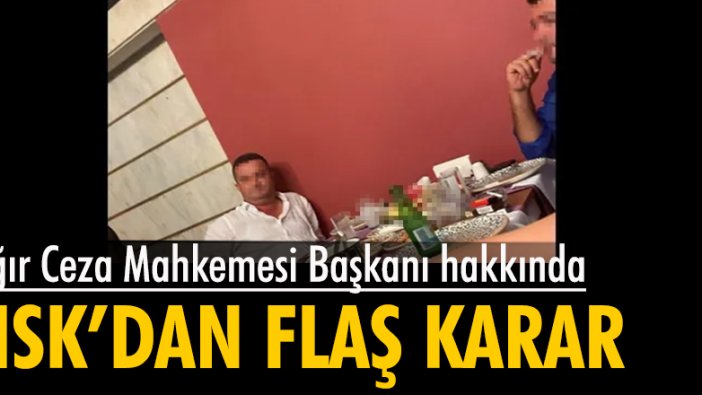 Sanıkla fotoğraf çektiren Ağır Ceza Mahkemesi Başkanı açığa alındı