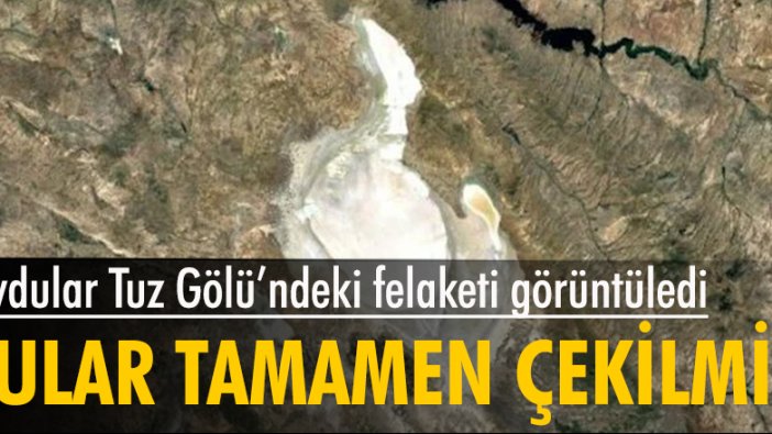 Tuz Gölü'ndeki sular tamamen çekildi