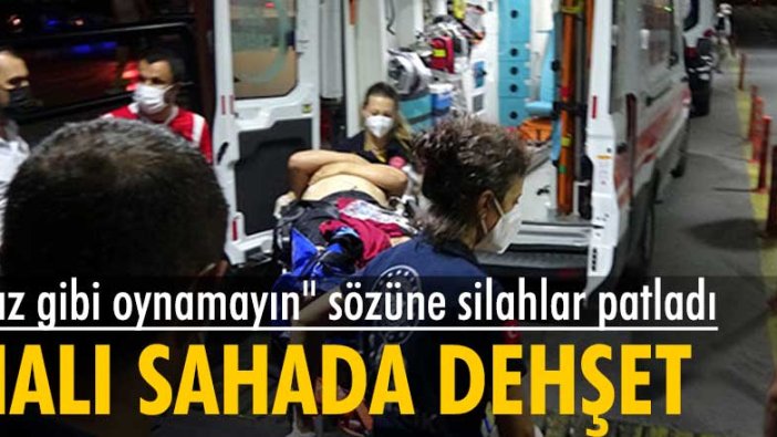 İzmir'de halı sahada dehşet! 