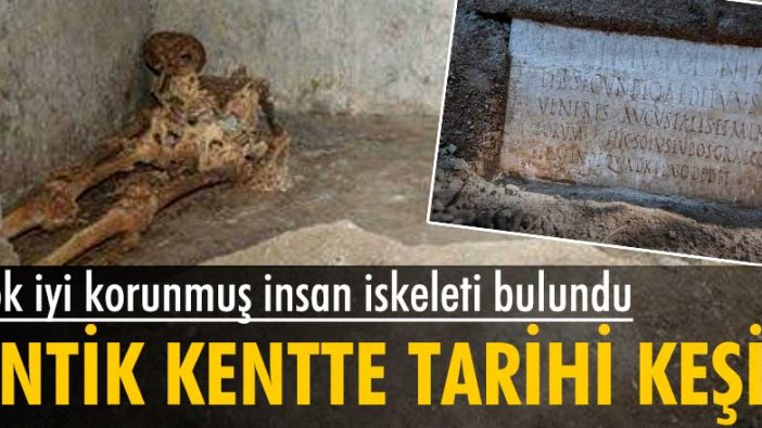 Antik Pompeii kentinde tarihi keşif: Çok iyi korunmuş insan iskeleti bulundu