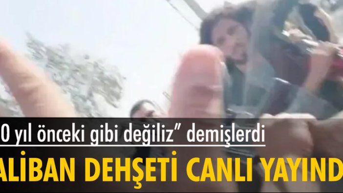 Canlı yayında Taliban dehşetini yaşadılar