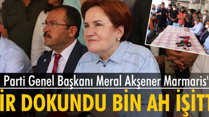 İYİ Parti Genel Başkanı Meral Akşener Marmaris'te