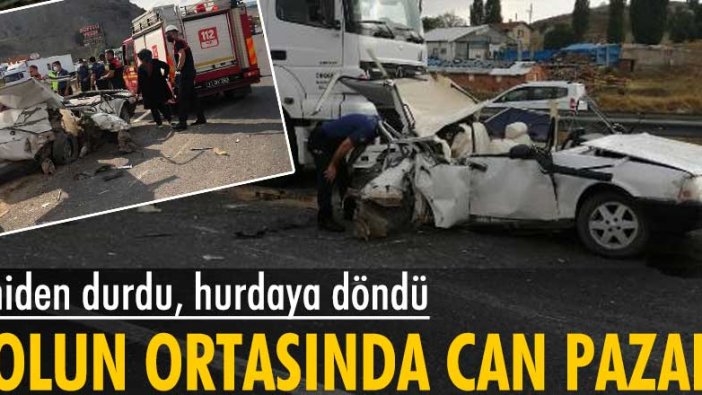 Bilecik Bozüyük'te seyir halindeki otomobil aniden durunca facia yaşandı