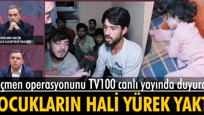 Kaçak göçmen operasyonu TV100 canlı yayınında!